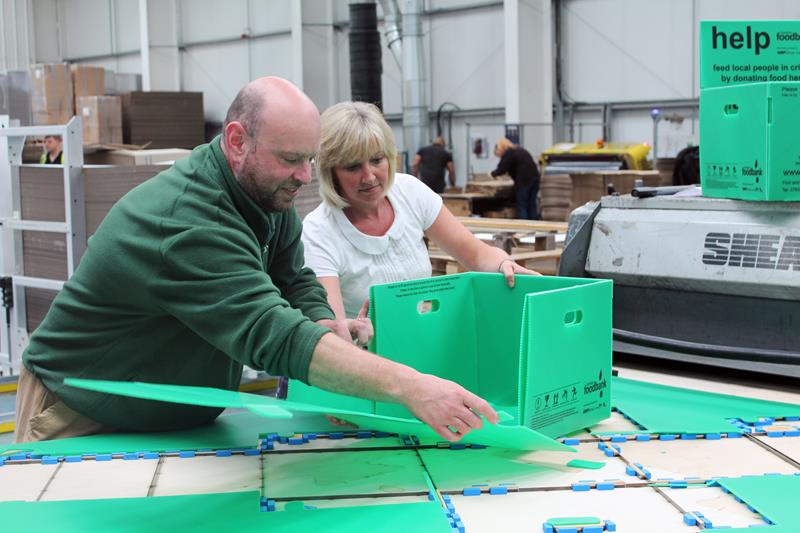 Foodbank Logistics Improved by Packaging Company's Clever Design