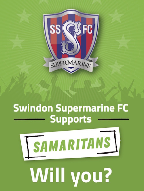 Swindon Supermarine FC Supports Samaritans - Will You?