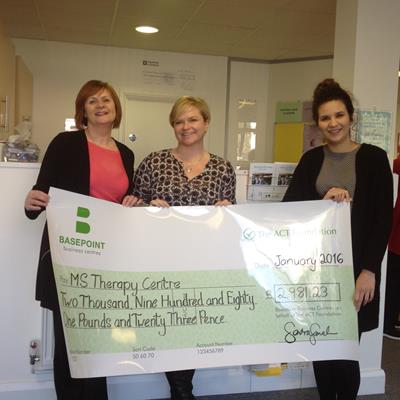 Business Centre Donates over £2,900 to Local Charity