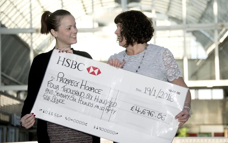 Snapped: Brunel Gift-Wrap Stall Presents Cheque to Prospect Hospice