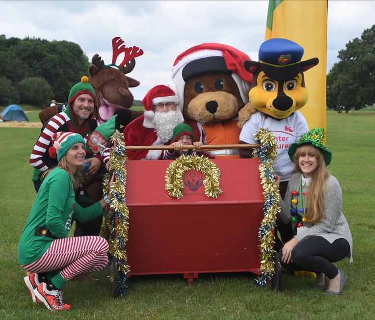 Launch of the Santa and Reindeer run at Lydiard Park