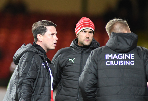 Swindon Town head coach Luke Williams is keeping the faith ahead of tough run of matches