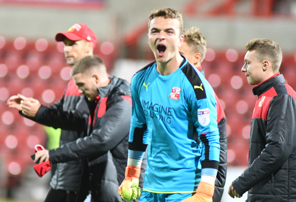 LOAN WATCH: Swindon Town keeper Will Henry concedes three while Jake Evans and Scott Twine sit out