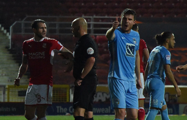 Swindon Town manager David Flitcroft is not considering an appeal for James Dunne's red