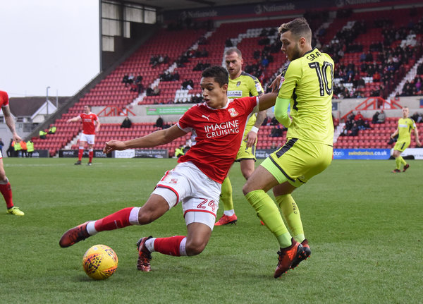 Swindon Town manager David Flitcroft pleased with his young wing-backs in Notts County win