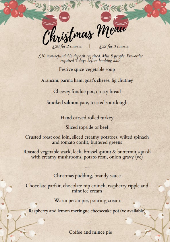 Christmas Day at The Barrington Arms Hotel