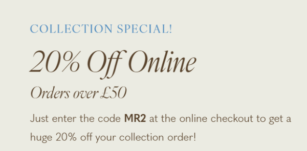 20% Off Online Collections
