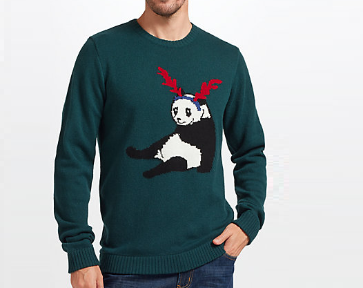 John Lewis Christmas Jumper Panda
