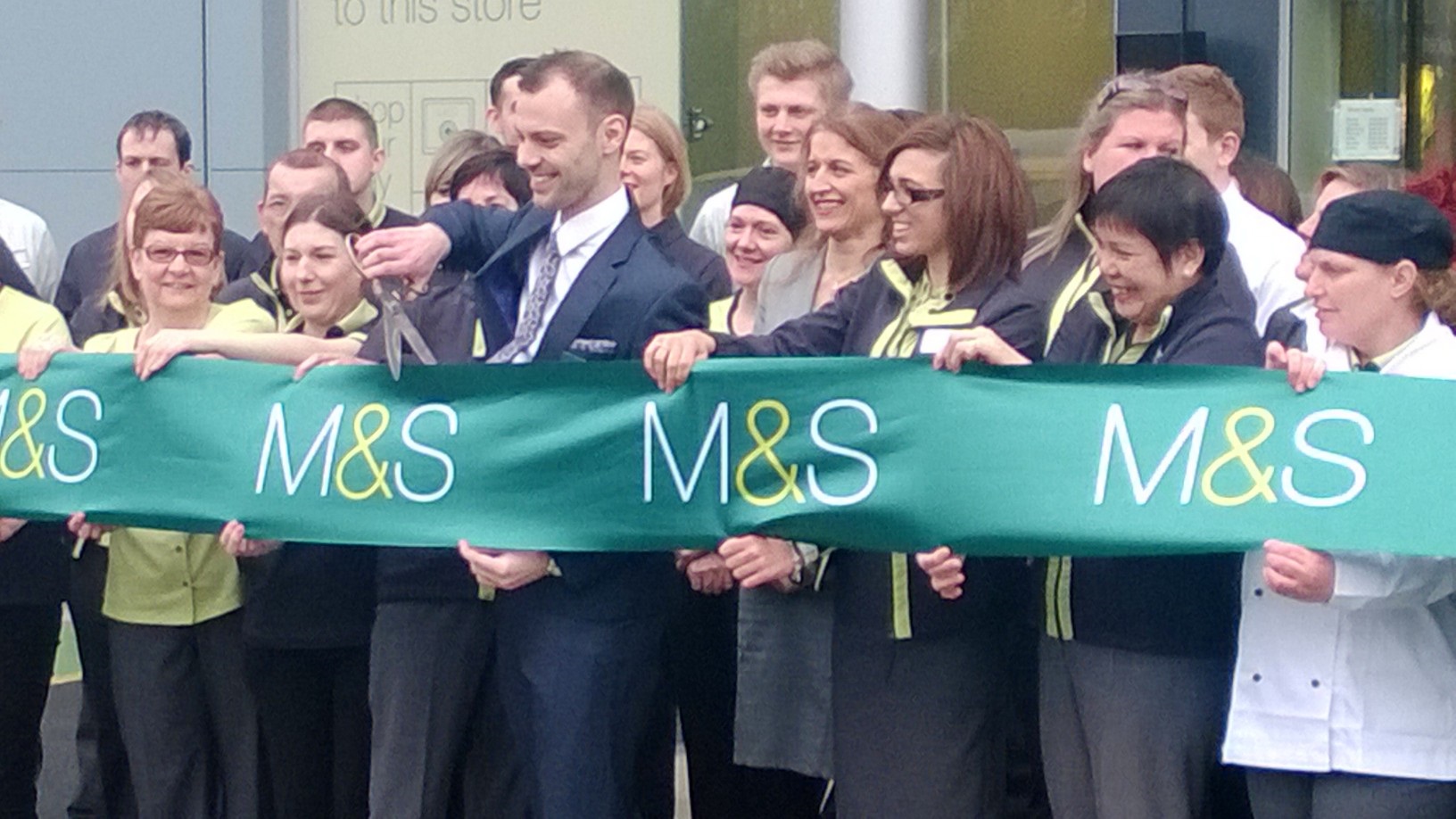 Not Just Your Average Store Opening, this is an M&S Store Opening