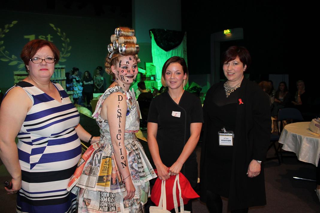 New College Hair and Beauty Students Recycle Rubbish for a New Kind of Style