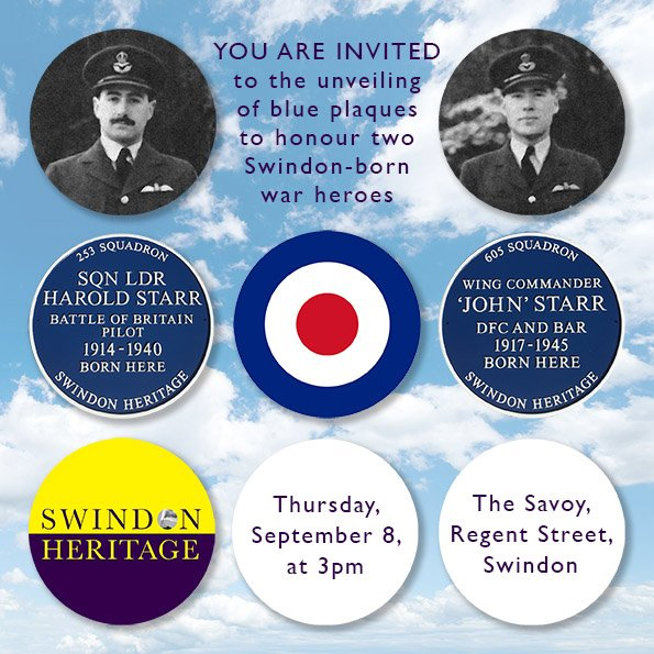 Blue Plaques to Honour Swindon’s Brave WWII Fighter Pilots to be Unveiled