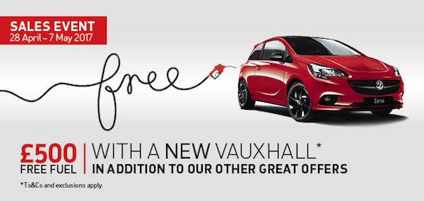 Now Vauxhall Swindon Free Fuel