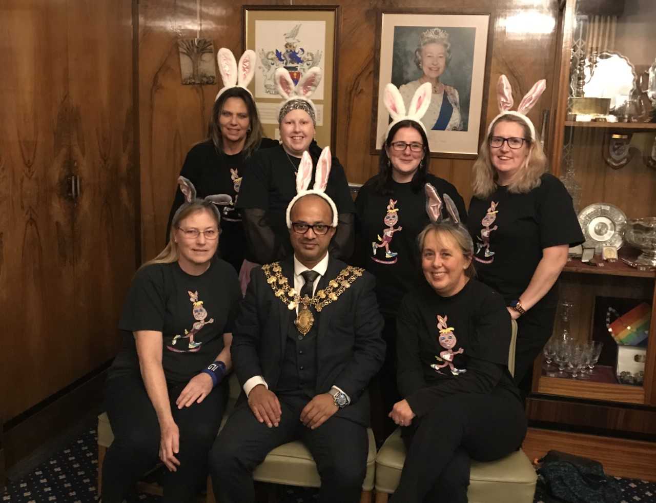Mad March Hares rally support of Swindon Mayor Junab Ali,  and invite him to the annual Curry Evening