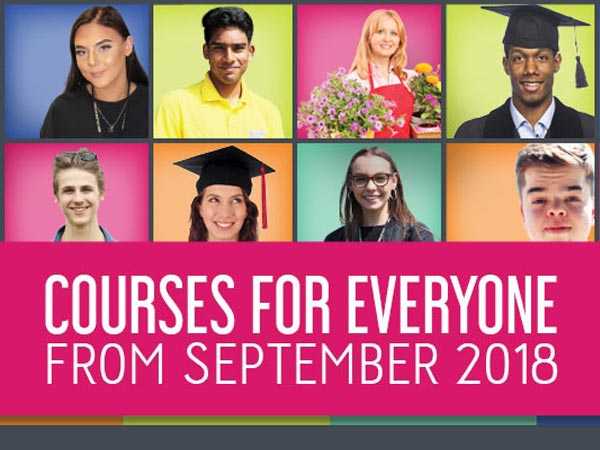 Courses for Everyone from September 2018