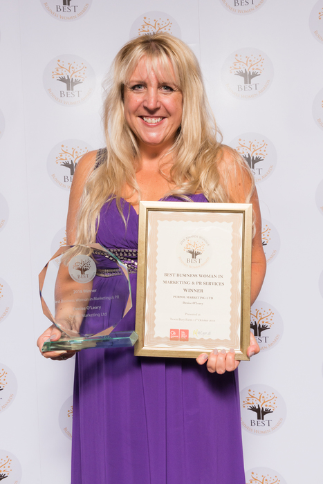 South West marketing expert Denise O’Leary wins first marketing accolade at The Best Business Women Awards