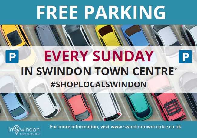 FREE Parking on Sundays in Swindon Town Centre Starting This Week