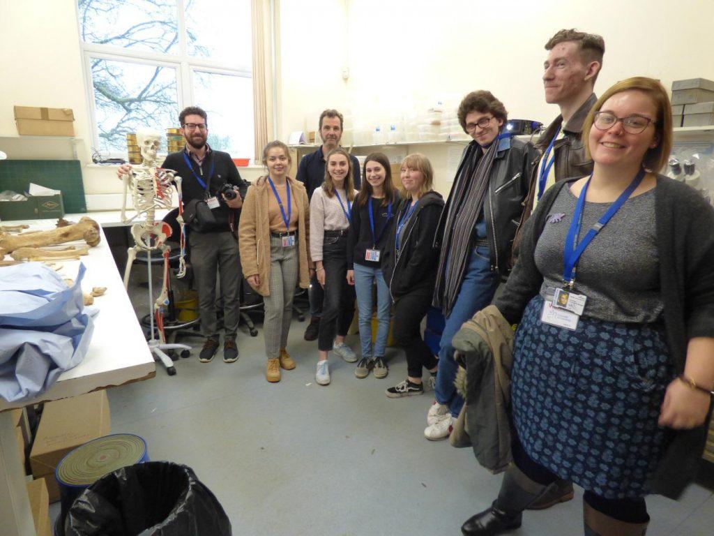 A LEVEL ANCIENT HISTORY STUDENTS VISIT COTSWOLD ARCHAEOLOGY TO GAIN PRACTICAL EXPERIENCE