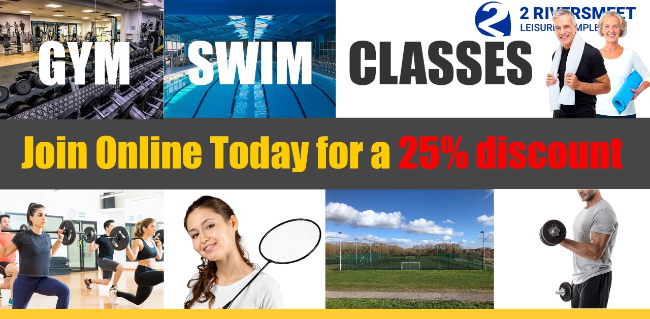 Take a fresh look at Two Riversmeet Leisure Complex and enjoy a 25% membership discount throughout August and September