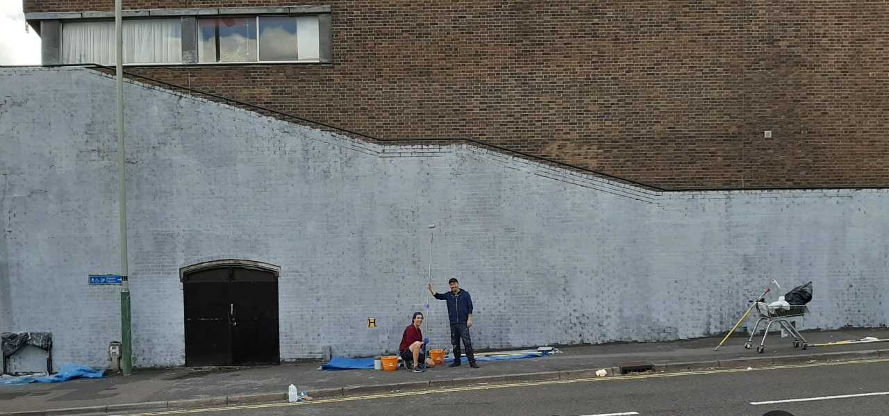 Swindon Town Centre Mural starts as artists get the green light