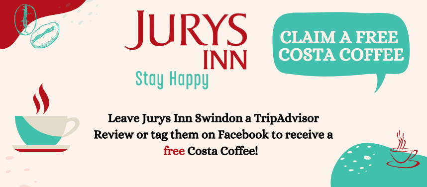Receive a FREE Costa at Jurys Inn
