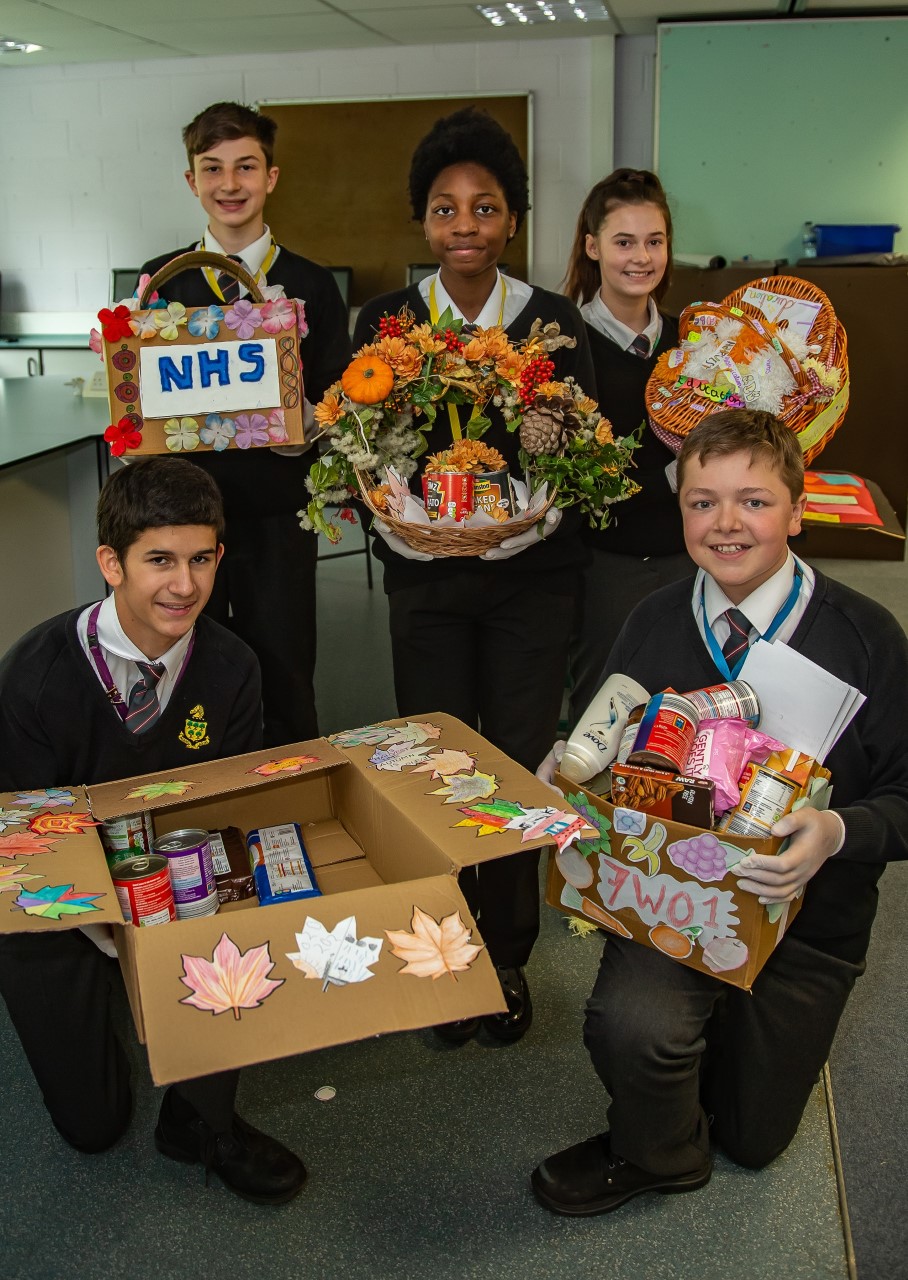 Royal Wootton Bassett Academy students collect more than a tonne of food for those in need