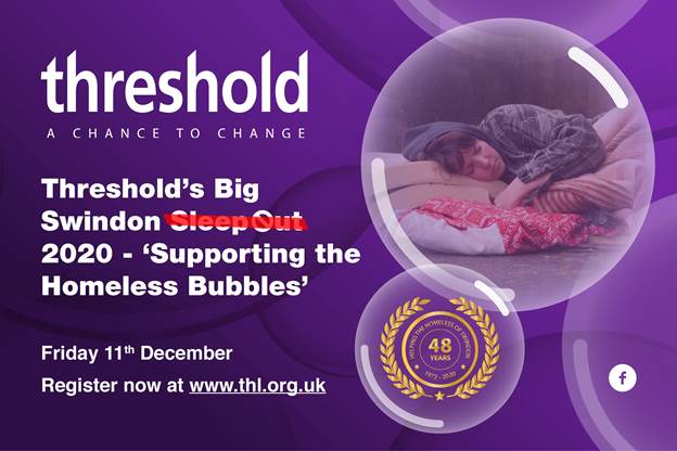 Threshold Supporting Homelessness Bubble Big Sleep Out 11th December 2020