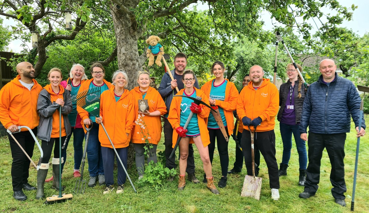 Owl Financial Services Transform Garden for Swindon’s Longest Established Homeless Charity