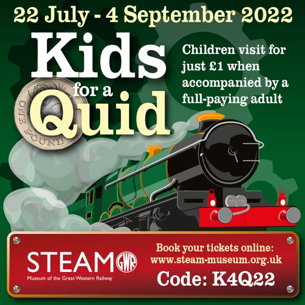 Children can enjoy Swindonâ€™s STEAM Museum for just Â£1 this summer!