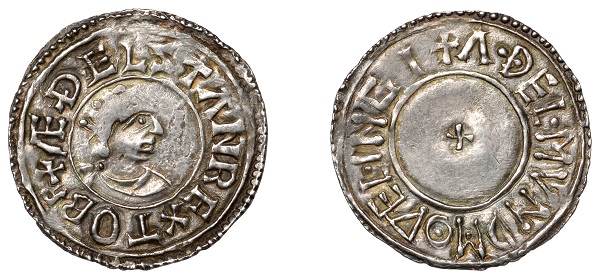 rare King Aethelstan silver penny