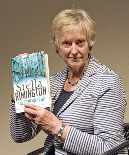 Stella Rimington with her latest book 'The Geneva Trap'