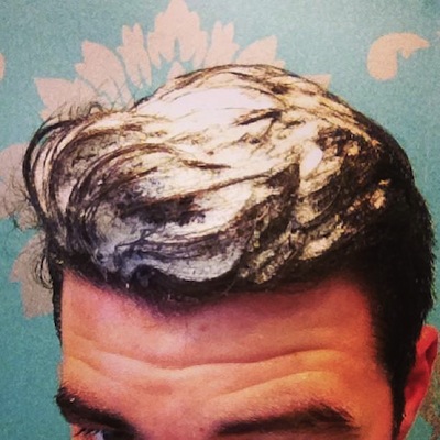 Our Alex has even updated his look for the day with a snowy quiff!