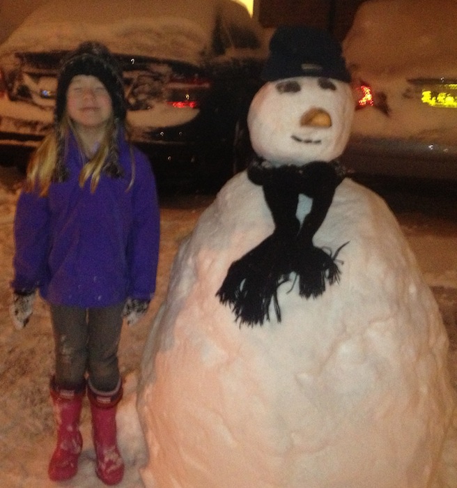@RenePaulT's pic of Mairen's lovely snowman