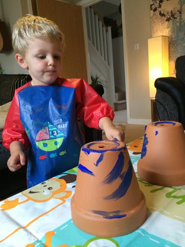 Family Adventures in Swindon - Painting Pots