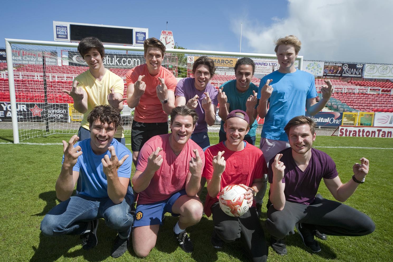 Snapped: Technicolour Team Take to County Ground for Kick About 