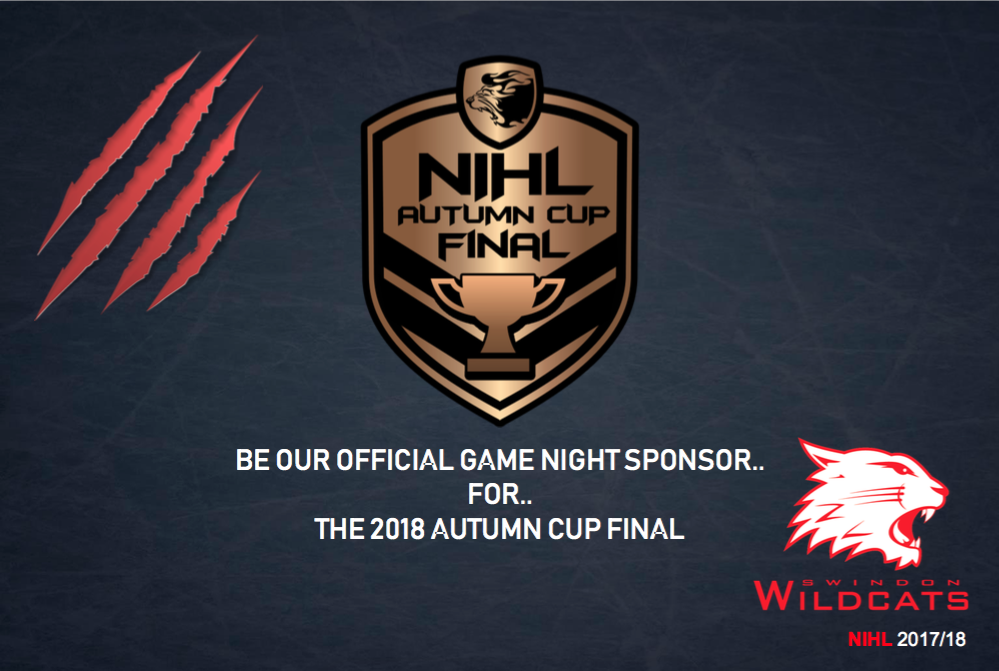 Sponsor Swindon Wildcats’ Cup Final Game