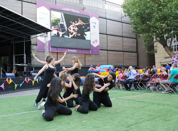 Snapped: Olympic Opening Ceremony Celebrations in Wharf Green